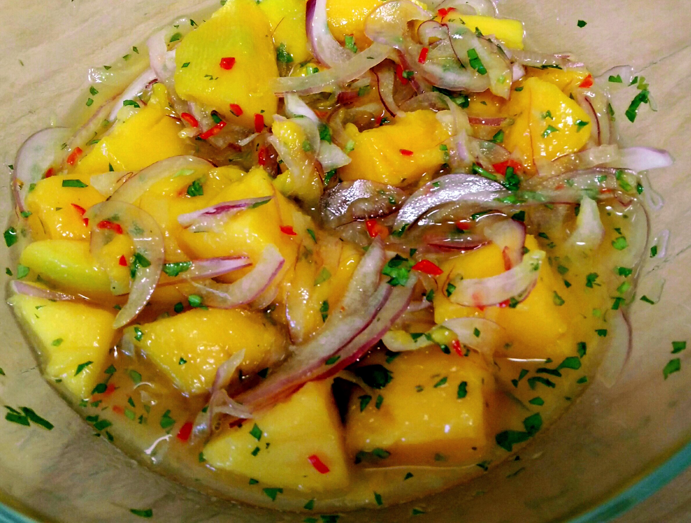 Ceviche De Mango Maduro Mercado Flotante